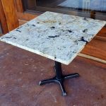 café table with granite top