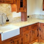 beautiful countertop with custom cabinets