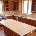 tidy kitchen island and countertop