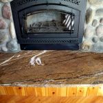 Granite fireplace hearth