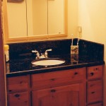 residential bathroom granite countertop