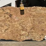 golden granite slab